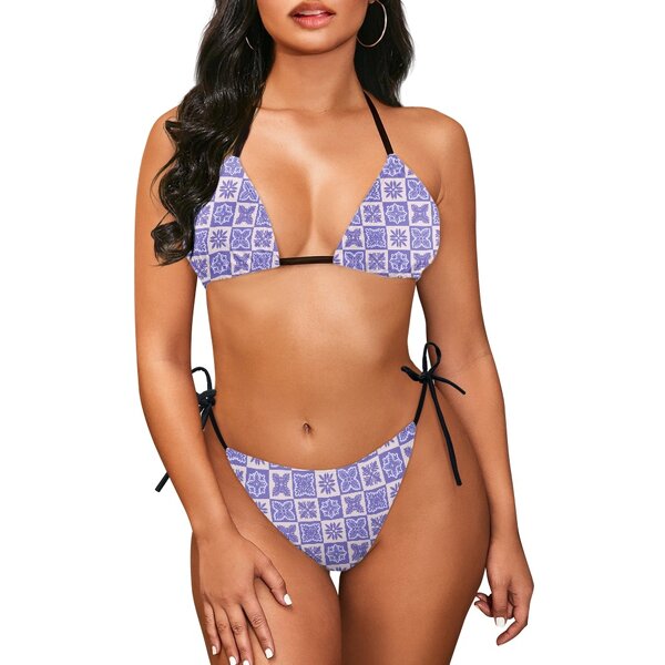 Swimsuit Set Manufacturer - OEM Custom Made Hawaiian Fabrics 2 Piece Sexy Beachwear