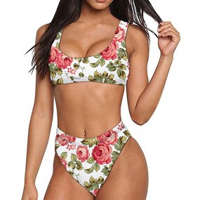 Tropical Flower Bikini Manufacturer - OEM Newest Low Price High Quality Plus Size Cover