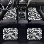 Custom Car Mats Manufacturer - OEM Drop ShippingMats 4 Pieces Grey Camouflage Pattern
