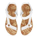 Beach Sandals Manufacturer - OEM Summer Open Toe Polynesian Tapa Samoan Tribal Print