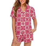 Hawaiian Quilt Pajama Set Factory - OEM Exclusive Customization Print on Demand Short Sleeve