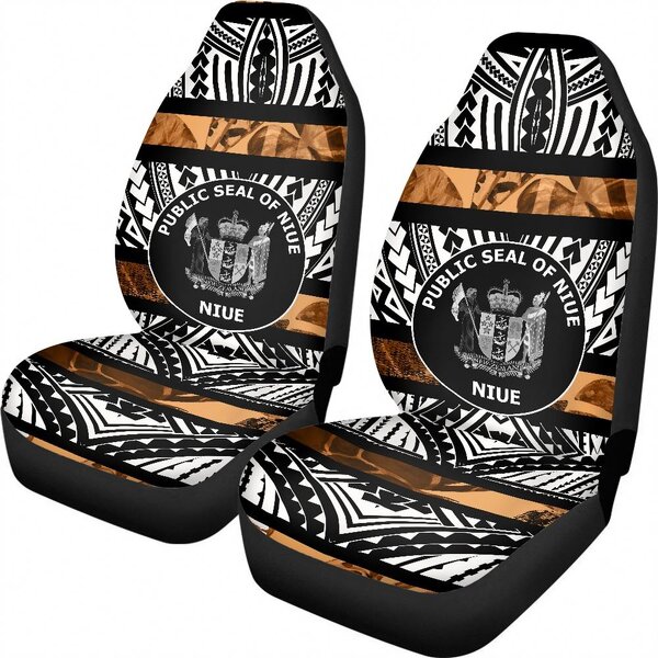 Universal Car Seat Covers Manufacturer - OEM Print on Demand Polynesian Tribal Niue