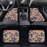 Custom Car Mats Manufacturer - OEM Drop ShippingMats 4 Pieces Grey Camouflage Pattern