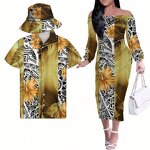 Couple Outfit Factory - OEM Polynesian Style Sublimation Print Fisherman Hats Samoan