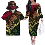 Couple Outfit Women Dresses Manufacturer - OEM Sublimation Print Fisherman Hats Samoan