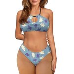 Two Piece Bikini Manufacturer - OEM Aloha Wear Print on Demand Pua Naupaka Plus Size