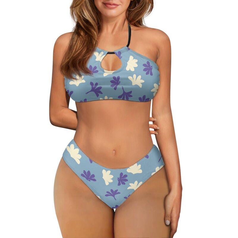 Two Piece Bikini Manufacturer - OEM Aloha Wear Print on Demand Pua Naupaka Plus Size
