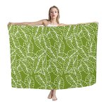 Beach Towel Swimsuit Cover Factory - OEM Print on Demand Taro Leaves Custom Hot-selling