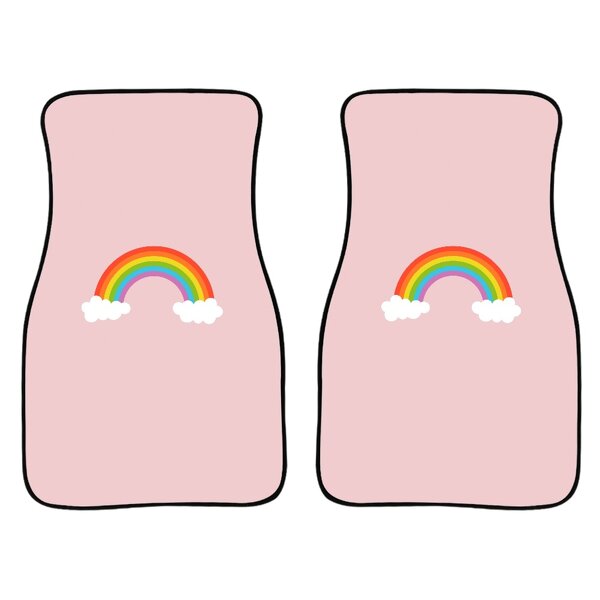 3D Rubber Floor Mats Manufacturer - OEM High Quality Pink Rainbow Print on Demand