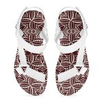 Beach Sandals Manufacturer - OEM Summer Open Toe Polynesian Tapa Samoan Tribal Print