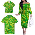 New Spring Casual Dresses Manufacturer - OEM Matching Shirt Family Outfit Polynesian