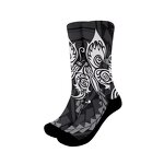 Crew Sport Socks Factory - OEM Hot Sale Polynesian Samoan Tribal Printed Winter Warm