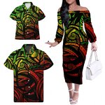 New Spring Casual Dresses Manufacturer - OEM Matching Shirt Family Outfit Polynesian