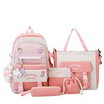 School Backpack Set Factory - OEM Direct Large Capacity Canvas Cartoon