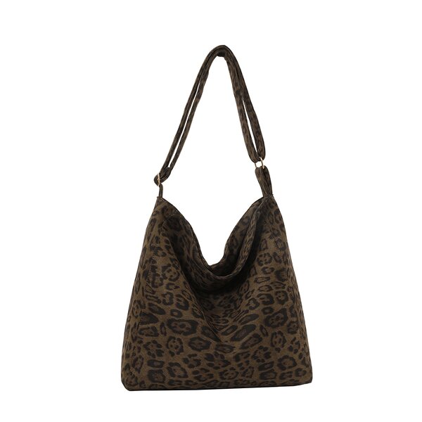 Messenger Bag Factory - OEM Custom Women's Leopard Print Open Zipper