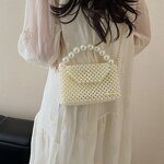 Crossbody Handbag Manufacturer - OEM Hot Selling Exquisite Pearl Messenger