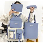 School Backpack Set Factory - OEM Custom Cartoon Canvas Wear-Resistant