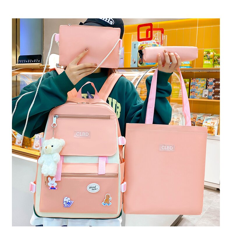 School Backpack Set Factory - OEM Wholesale Lightweight Canvas Cartoon