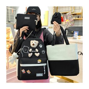 School Backpack Set Factory - OEM Hot Sale Pink Large Capacity Cartoon