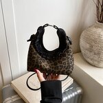 Bucket Bag Manufacturer - OEM Custom Women's Leopard Print Ruffle PU
