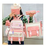 School Backpack Set Factory - OEM Direct Large Capacity Canvas Cartoon