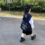 Crossbody Bag Factory - OEM Custom Large Capacity Boys Canvas Letter