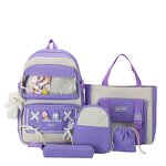 School Backpack Set Manufacturer - OEM Hot Sale Cartoon Pattern 5 Pieces