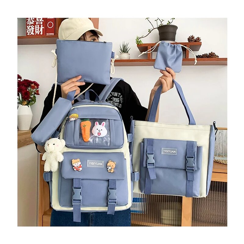 School Backpack Set Factory - OEM Wholesale Kawaii Nylon Canvas Large