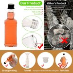 Square Mini Glass Bottles Factory - OEM 50-100ml 3.5oz Small Liquor Bottles with Lids