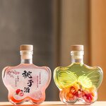 Clear Flat Plum Wine Bottle Factory - OEM Wholesale 250ml Juice Ice Wine Whiskey Decanter