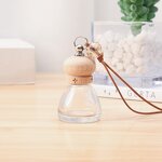 Car Aromatherapy Diffuser Bottle Factory - OEM 8ml Glass Mini Empty Hanging with Wooden