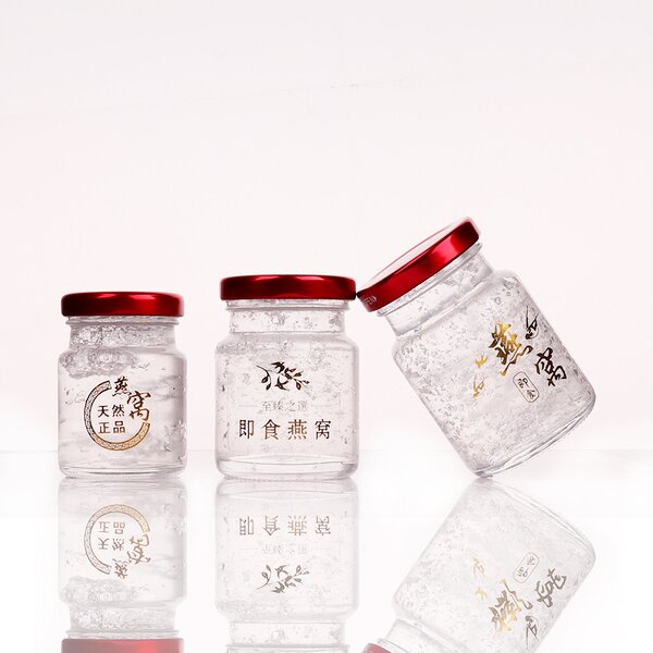 Cylinder Bird Nest Bottle Factory - OEM Food Storage Preserve Honey Glass Jam Jar 50-100ml