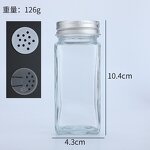 Glass Spice Jars with Labels Factory - OEM Hot Sale 4oz Seasoning Containers Set
