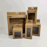 Food Grade White Cardboard Paper Box Factory - OEM Custom Logo Printed with Clear Window