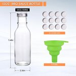Glass Hot Sauce Bottles Manufacturer - OEM 12OZ with Screw Cap for Juicing Homemade