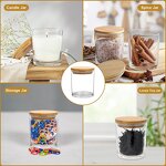 Clear Glass Candle Jars Manufacturer - OEM 10 OZ with Bamboo Lid Bulk Empty Containers