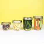 Empty Transparent Food Glass Storage Jars Manufacturer - OEM 4-24oz Wide Mouth with Lids