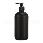 Amber Boston Bottle Manufacturer - OEM 8-32oz Round Brown Glass Shampoo Pump Bottle