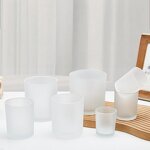 Luxury Black Frosted Glass Candle Jars Factory - OEM Custom Logo 7-14oz with Lids Holder