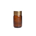 Packaging Glass Jar Containers Factory - OEM 100-120CC Empty Wide Mouth Amber Medicine