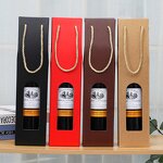 Custom Wine Box Factory - OEM Factory Eco-friendly Elegant Single with Printing Logo
