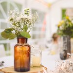 Amber Black Transparent Glass Vase Factory - OEM 120-1000ml Home Decoration with Lid