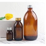 Empty Oral Liquid Bottle Manufacturer - OEM 30-500ml Amber Brown Syrup Glass with Cover