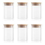 Eco-Friendly Glass Jars Factory - OEM Wholesale 250ml 8oz Mini with Bamboo Lids Kitchen