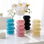 Borosilicate Glass Vase Factory - OEM Custom New Nordic Home Style Green Vertical