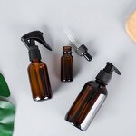 Brown Boston Round Glass Bottle Manufacturer - OEM 15-1000ml Sprayer Bottle with Trigger