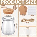 Glass Candle Jars for Making Candles Factory - OEM 100ml 3.4 oz Small Clear with Lids