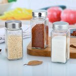 Glass Spice Jars with Labels Factory - OEM Hot Sale 4oz Seasoning Containers Set