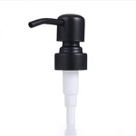 Stainless Steel Lotion Soap Dispenser Factory - OEM 24-410 28-400 Black UV Metal Pump