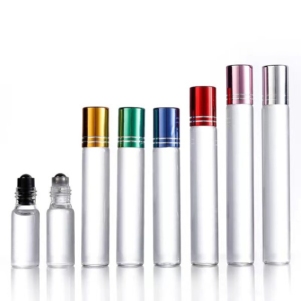 Color Round Glass Roll-on Bottles Manufacturer - OEM 5-10ml Empty for Perfume Aromatherapy
